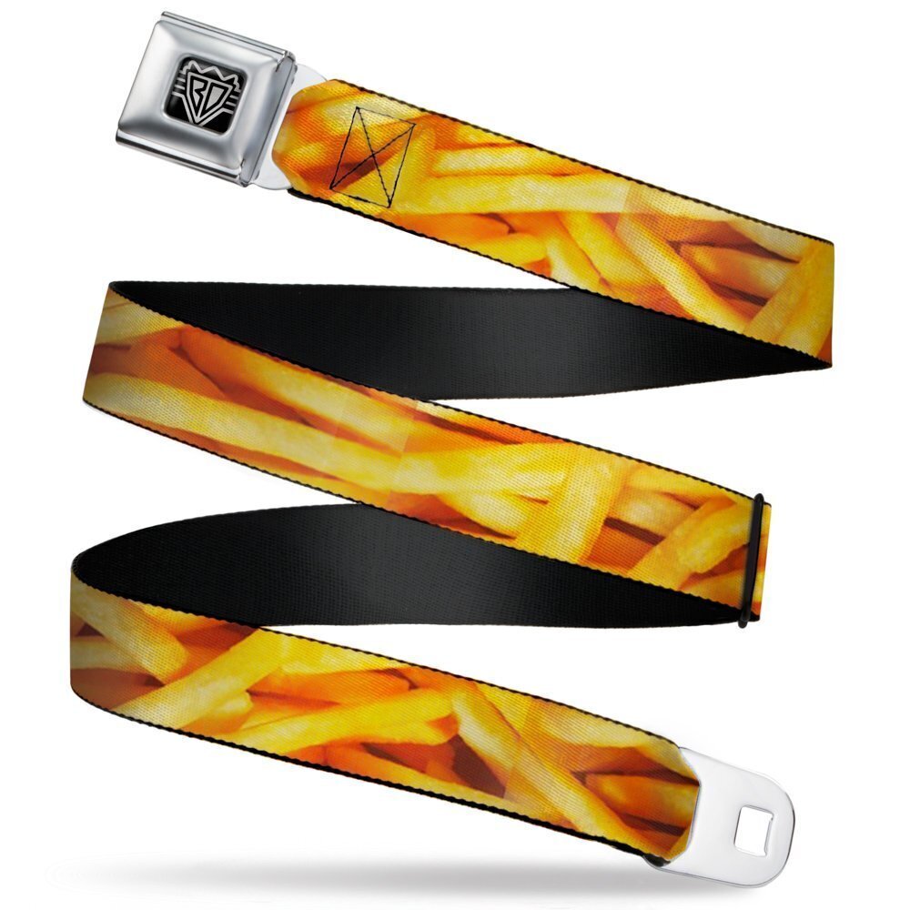 9299 Seatbelt Belt - Vivid French Fries Stacked - 1.0" Wide - 20-36 Inches